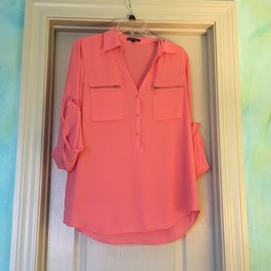 Express pink blouse